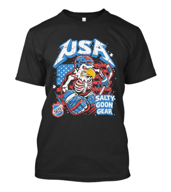 USA Skeleton Eagle 250 Salty Goon Gear T-Shirt