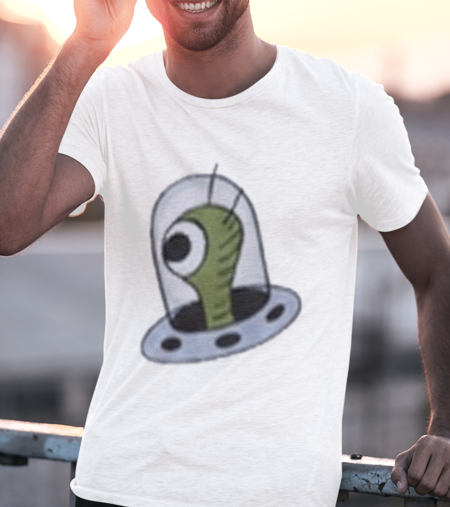 Bizarro Secret UFO Alien Spaceship T-Shirt