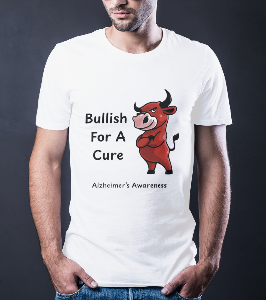 Bullish For A Cure Alzheimer's Awareness Red Bull T-Shirt
