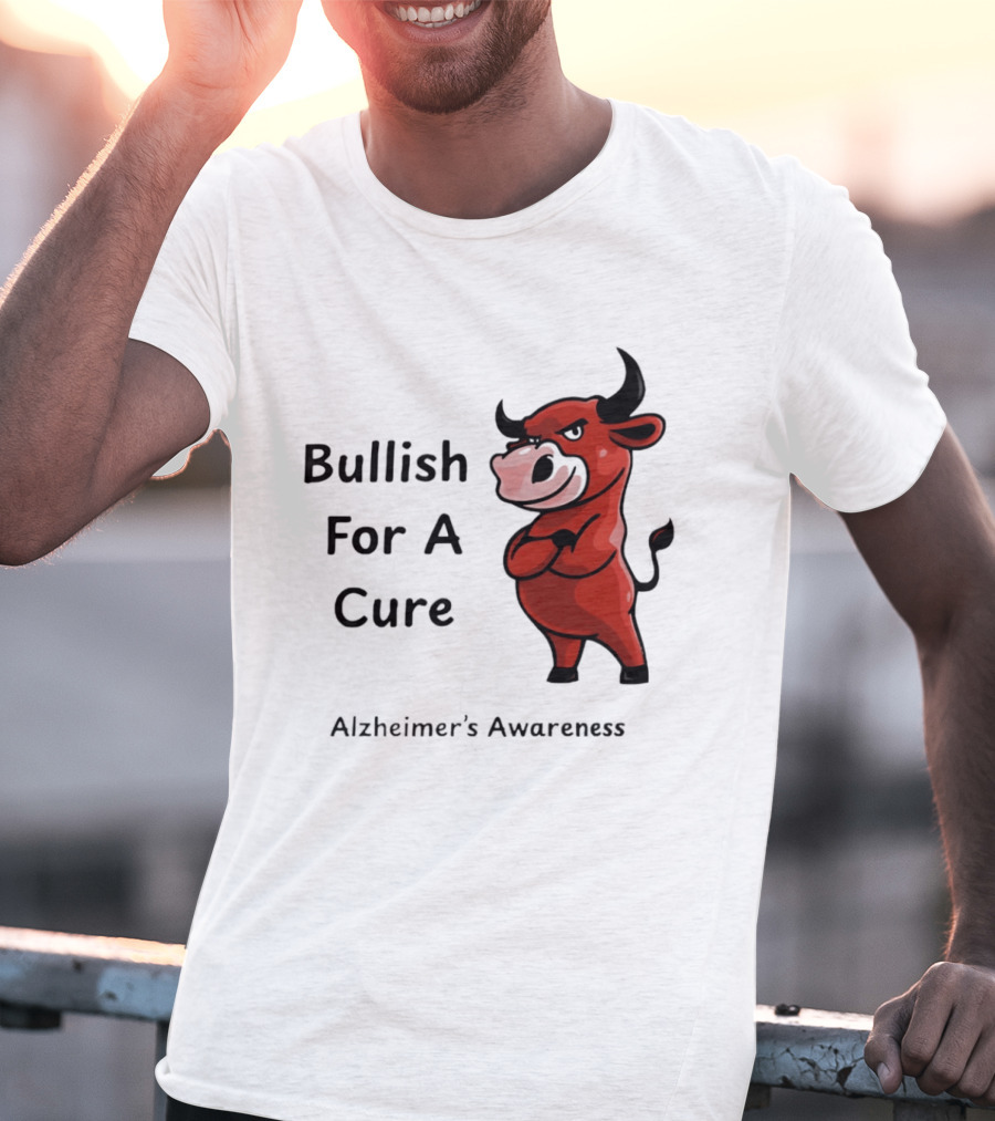 Bullish For A Cure Alzheimer's Awareness Red Bull T-Shirt