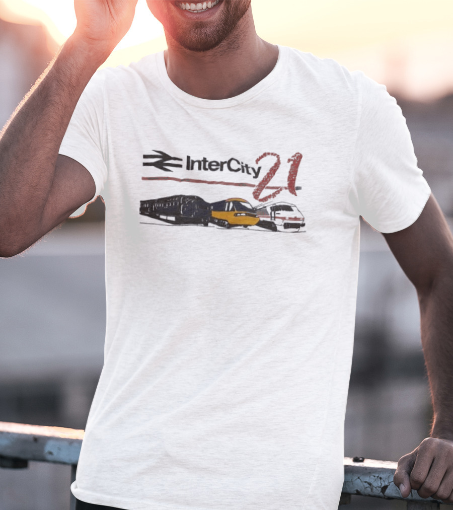 InterCity 21 Train Transportation Theme With Trains T-Shirt