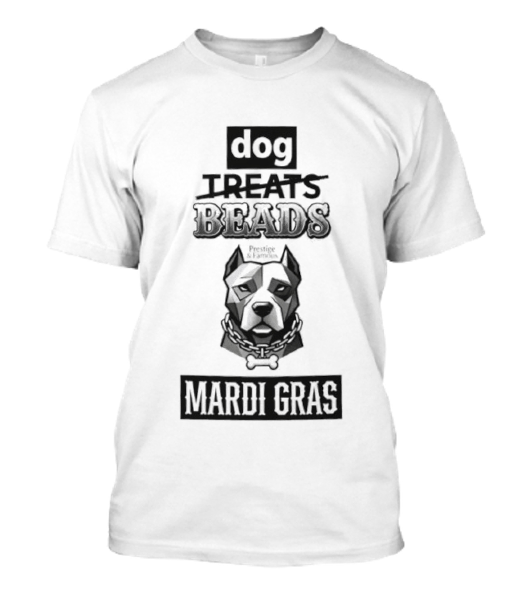 Dog Treats Beads Mardi Gras T-Shirt