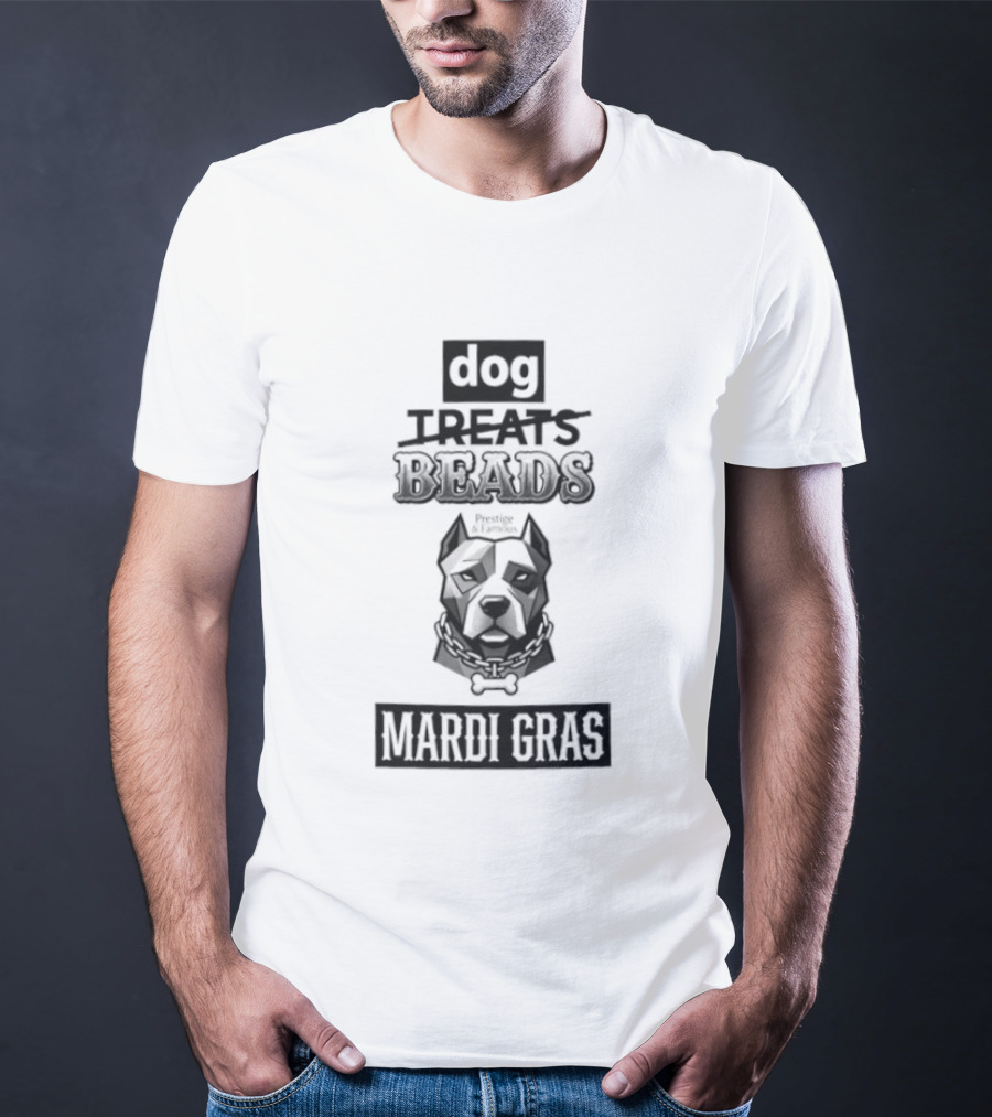 Dog Treats Beads Mardi Gras T-Shirt
