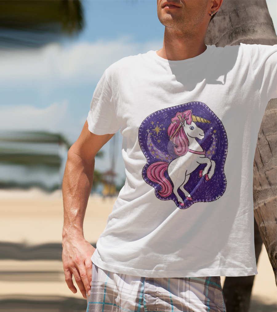 Lizzie Unicorn Dreams Come True Disney Starry Night T-Shirt