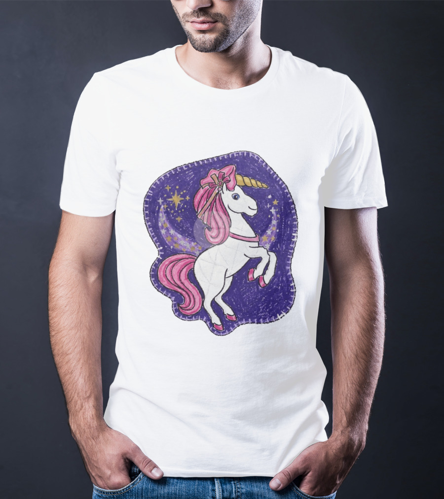 Lizzie Unicorn Dreams Come True Disney Starry Night T-Shirt
