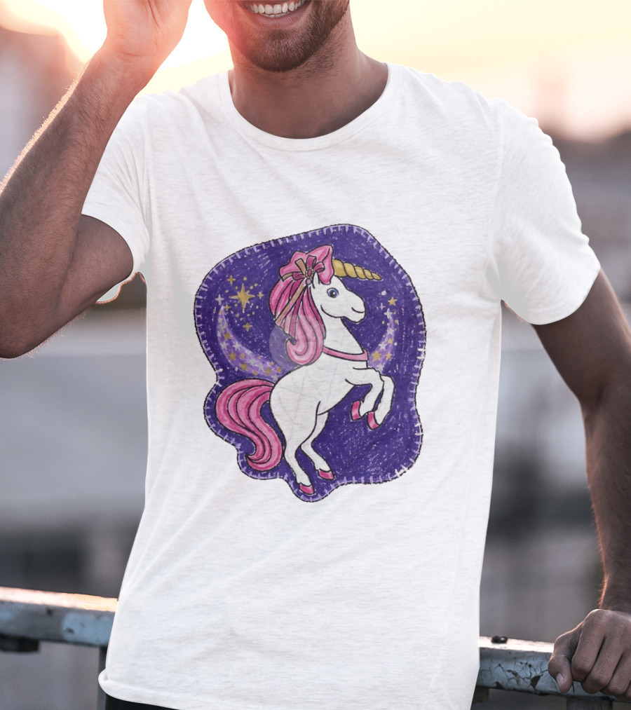 Lizzie Unicorn Dreams Come True Disney Starry Night T-Shirt