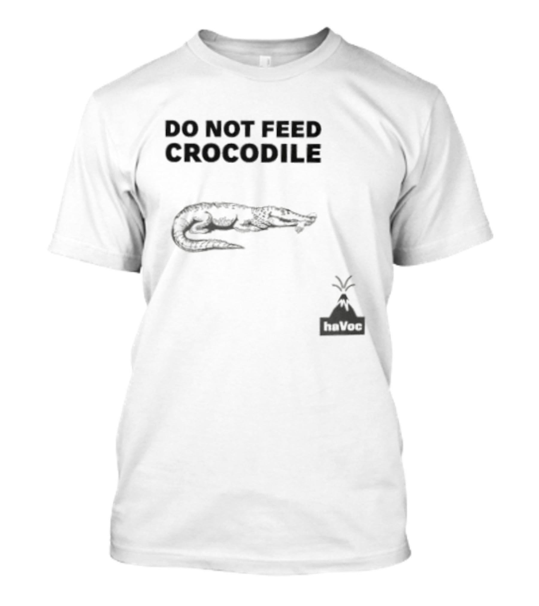 Do Not Feed Crocodile Jurassic Park Style Warning T-Shirt
