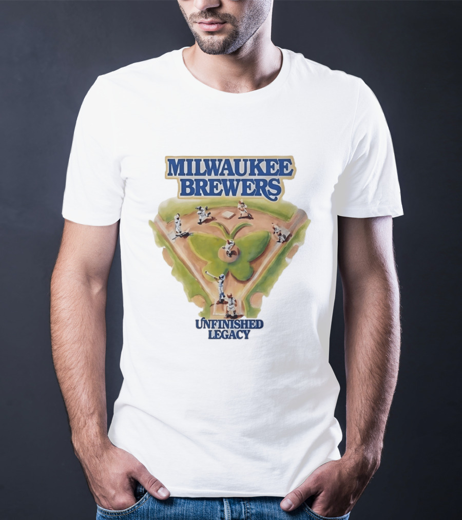 Milwaukee Brewers Unfinished Legacy Baseball Field T-Shirt
