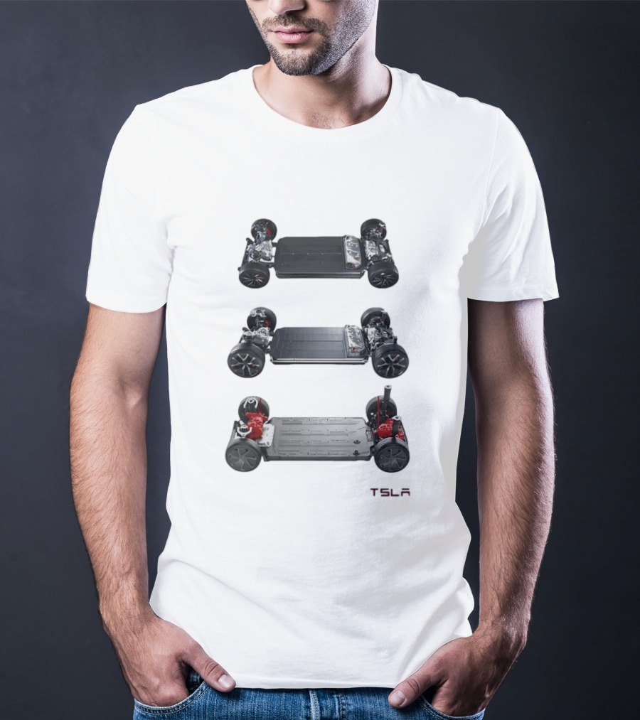 Tesla Foundation Chassis Electric Vehicle E S L A T-Shirt
