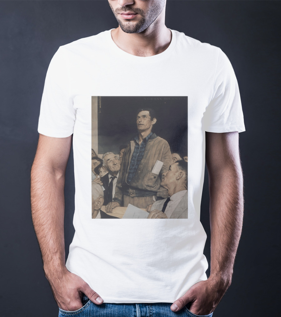 Norman Rockwell Four Freedoms 1943 Freedom Of Speech Timeless T-Shirt
