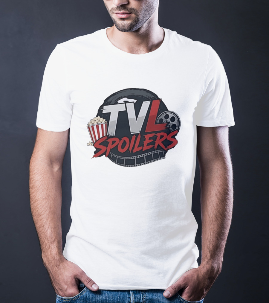 TVL Spoilers Cinema Movie Lover Popcorn Film Reel T-Shirt