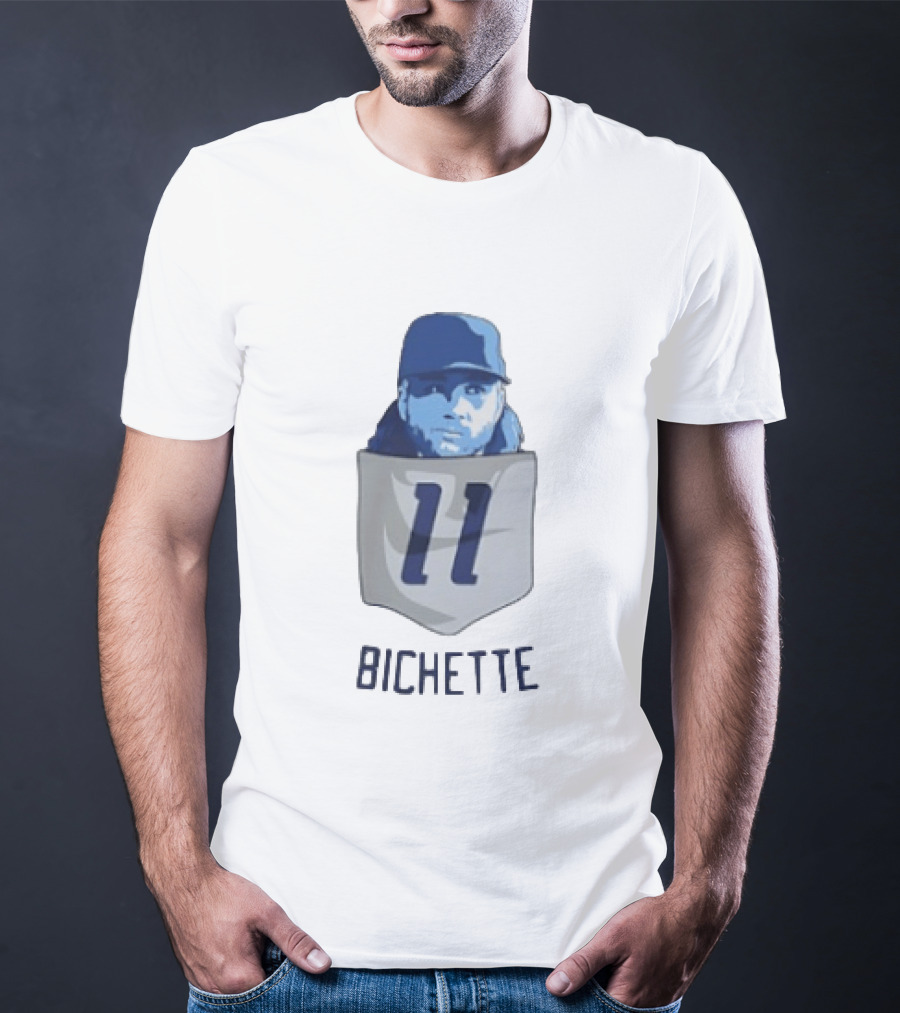 Bo Bichette 11 Toronto Blue Jays Baseball MLB Pocket T-Shirt