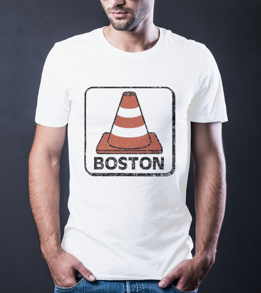Boston Traffic Cone Urban Humor T-Shirt