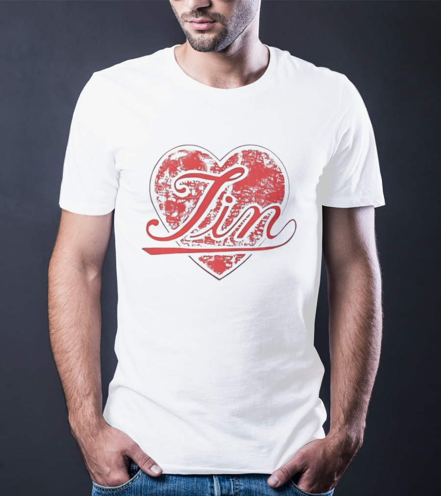 BTS Army Red Jin Heart T-Shirt