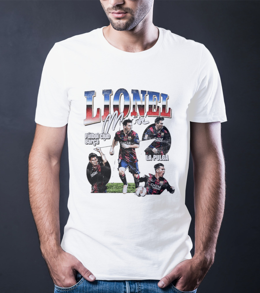Lionel Messi Futbol Club Barcelona La Pulga M T-Shirt
