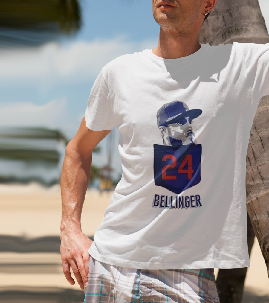 Cody Bellinger 24 Chicago Cubs Bellinger Baseball MLB Pocket Cap T-Shirt