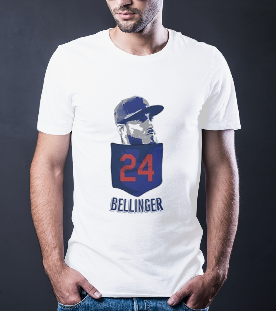 Cody Bellinger 24 Chicago Cubs Bellinger Baseball MLB Pocket Cap T-Shirt