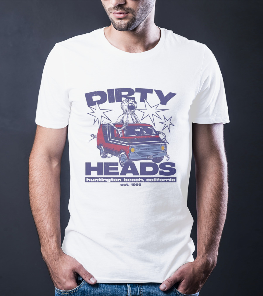 Dirty Heads Huntington Beach California Van And Octopus Est. 1996 T-Shirt