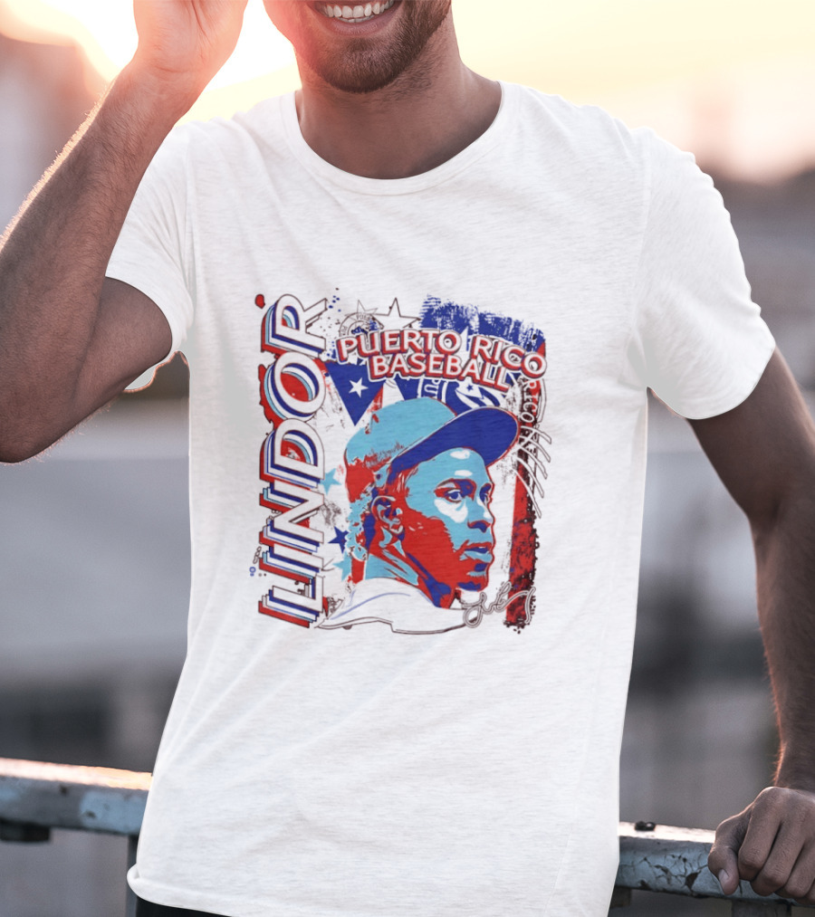Francisco Lindor Puerto Rico Baseball MLB Player T-Shirt