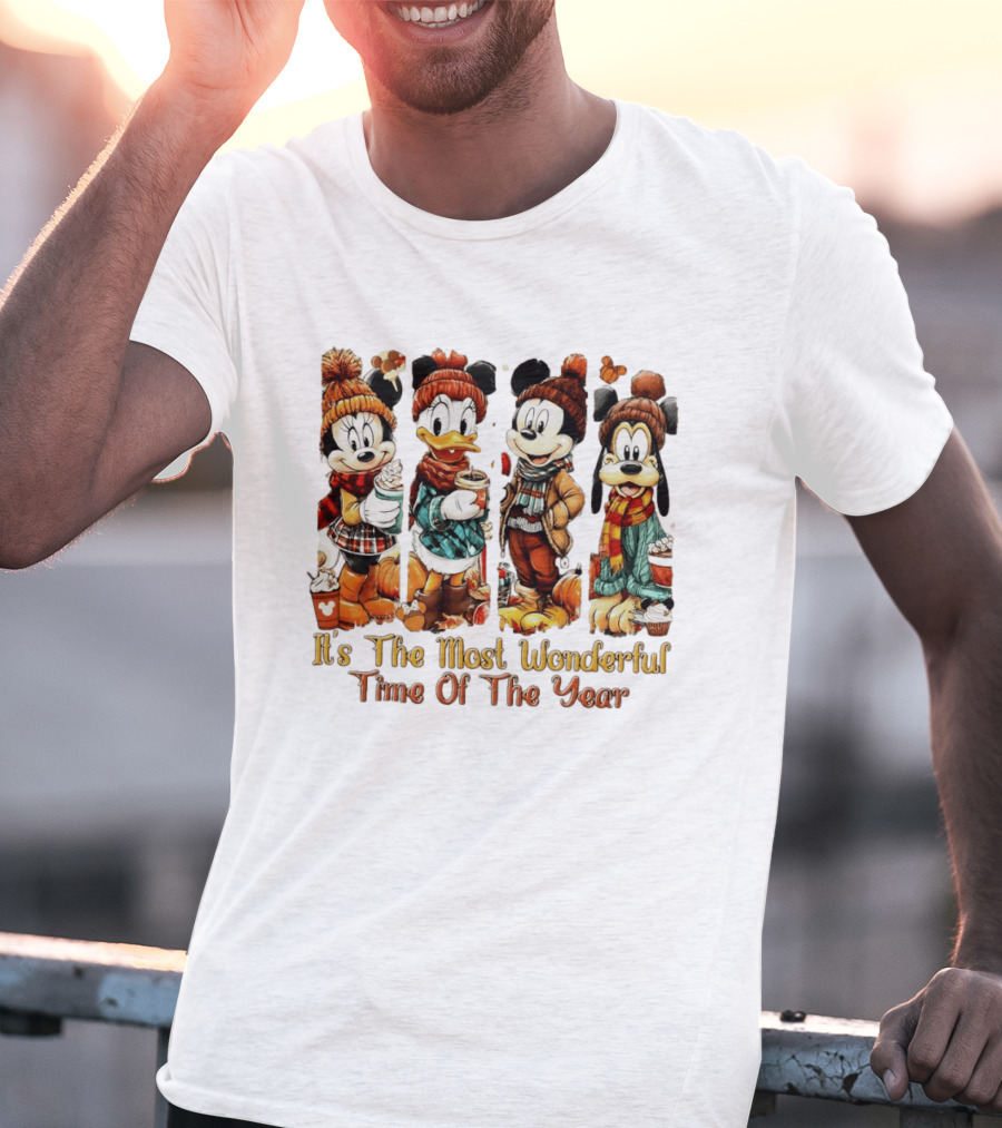 Mouse And Friends It's The Most Wonderful Time Of The Year Halloween Family Trip 2026 T-Shirt