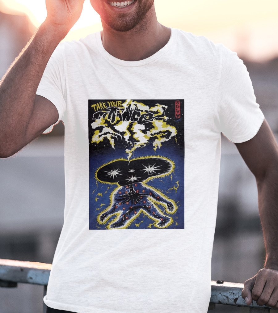 Take Your Chance SLW Electric Cosmic Figure Explosion T-Shirt