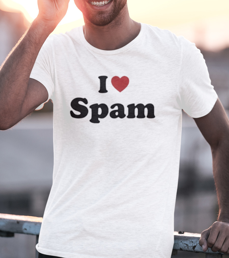 I Love Spam Heart Humor T-Shirt