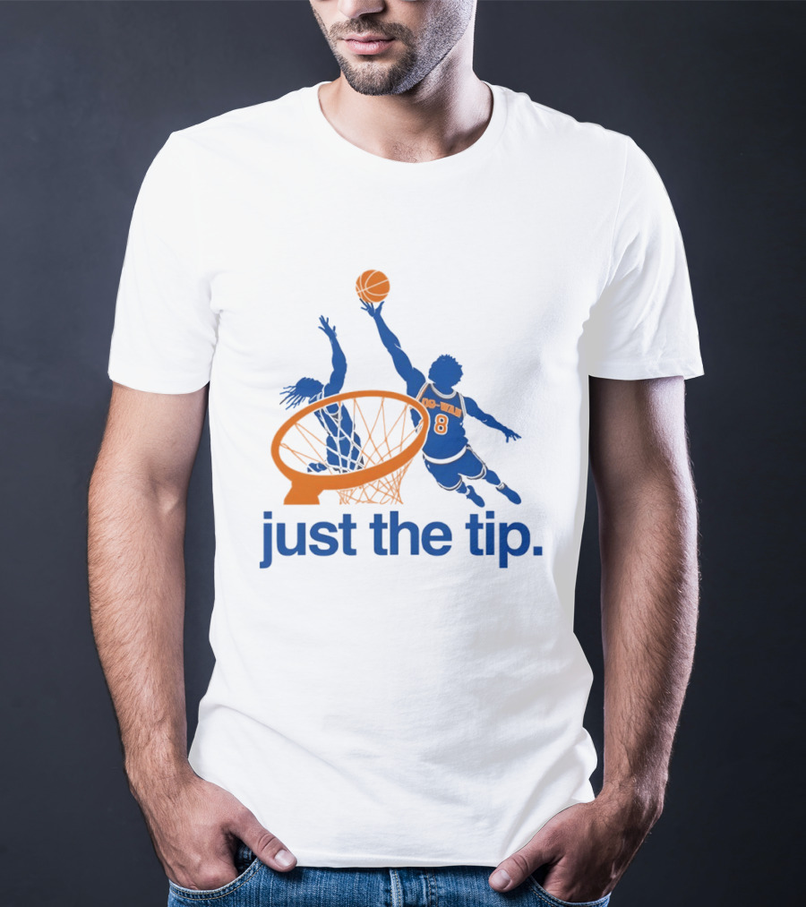 OG Anunoby New York Knicks Basketball Just The Tip NBA 2026 T-Shirt