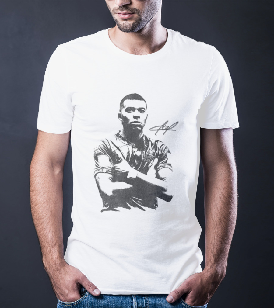 Wearicy Kylian Mbappe Signature Style Football Legend T-Shirt
