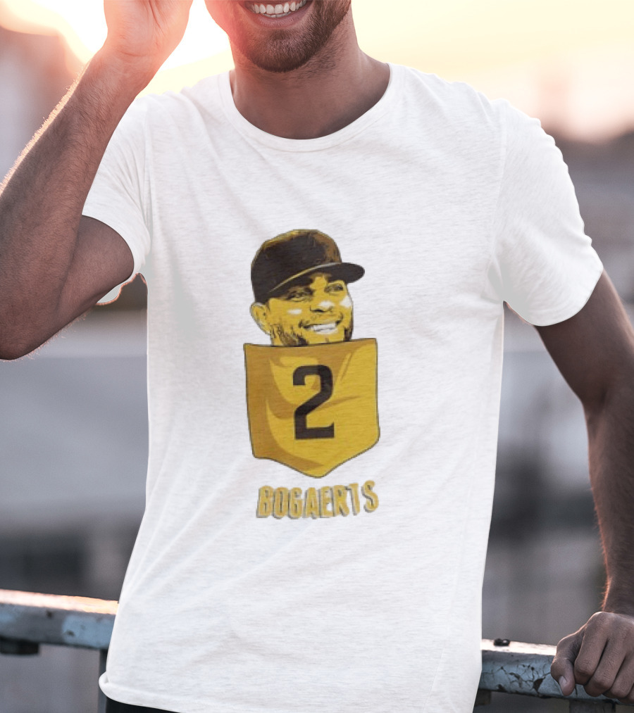 Xander Bogaerts 2 San Diego Padres Baseball MLB Pocket T-Shirt