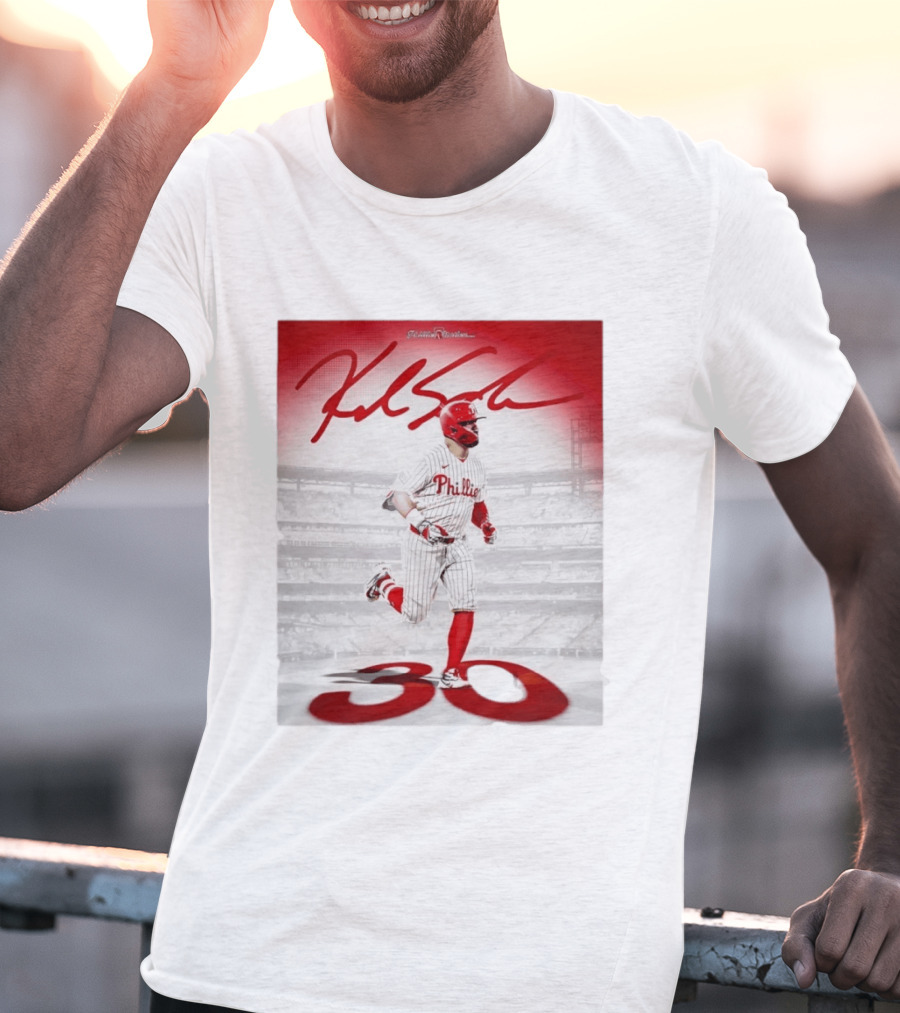 Philadelphia Phillies Kyle Schwarber 30 Home Runs Phillies Stadium T-Shirt