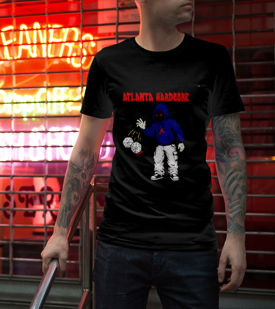 Atlanta Hardcore Braves Dice Throw Streetwear T-Shirt