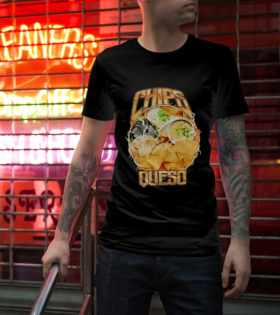 Chips Queso Lightning Bold Flavor Snack Experience T-Shirt