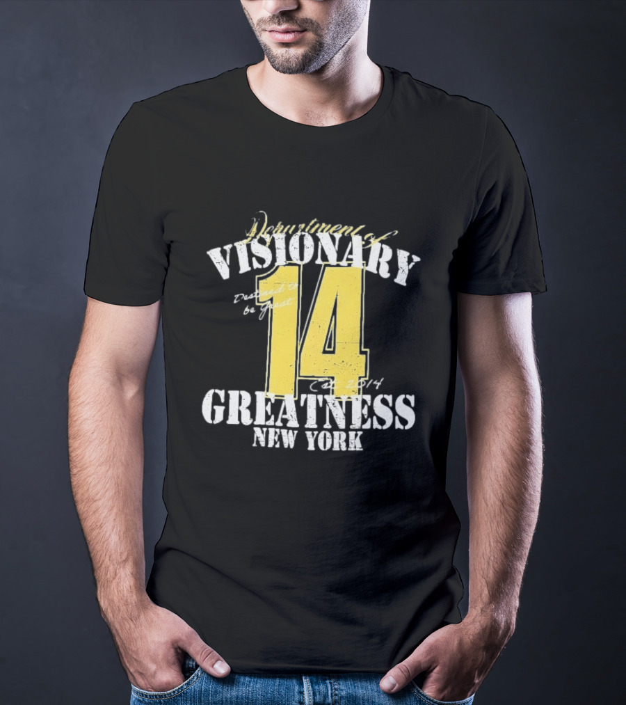 Department Of Visionary Greatness 14 New York Est 2014 T-Shirt