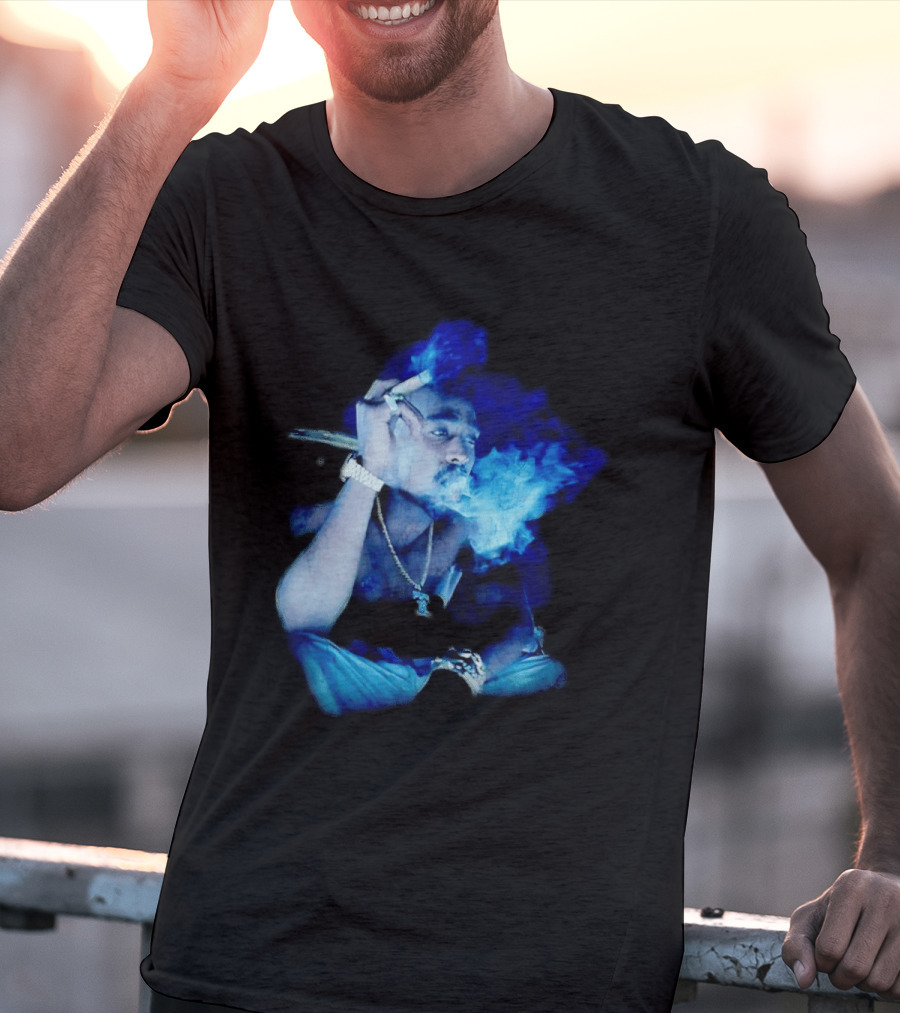 Janet Jackson Thug Life Smoking 2Pac T-Shirt
