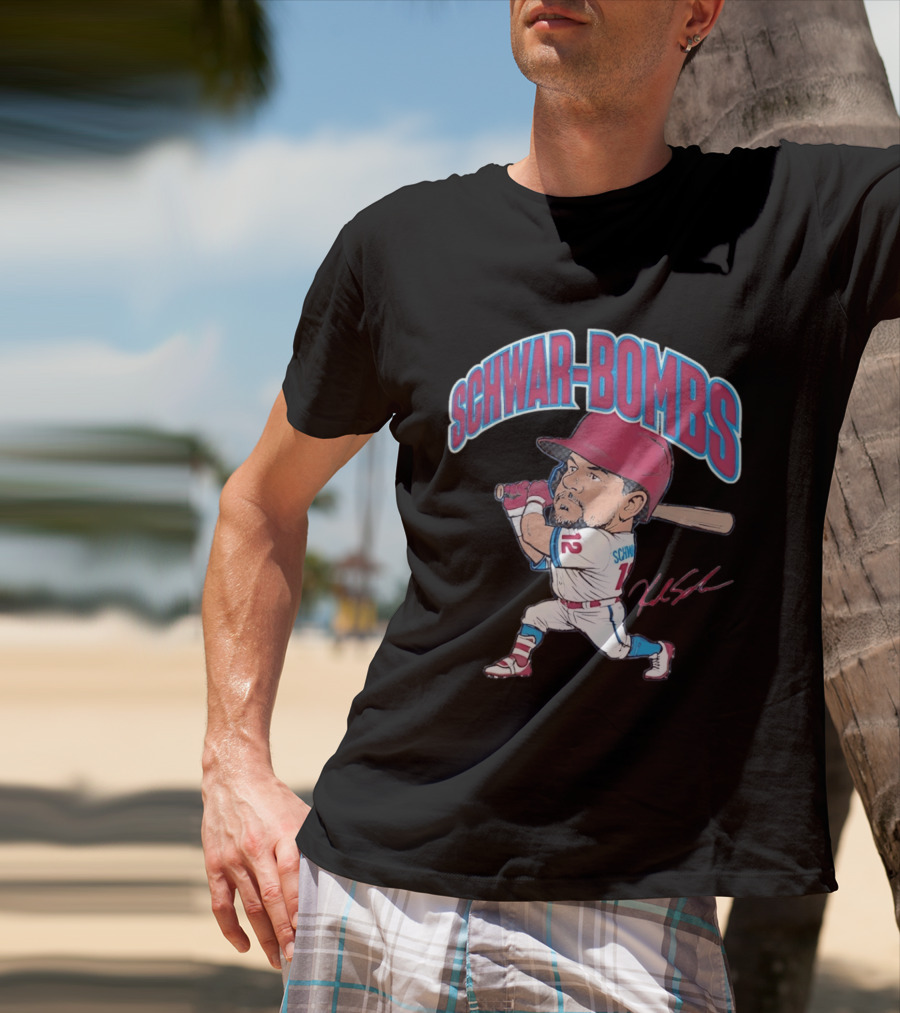 Philadelphia Phillies Kyle Schwarber Schwar Bombs Major League Baseball T-Shirt