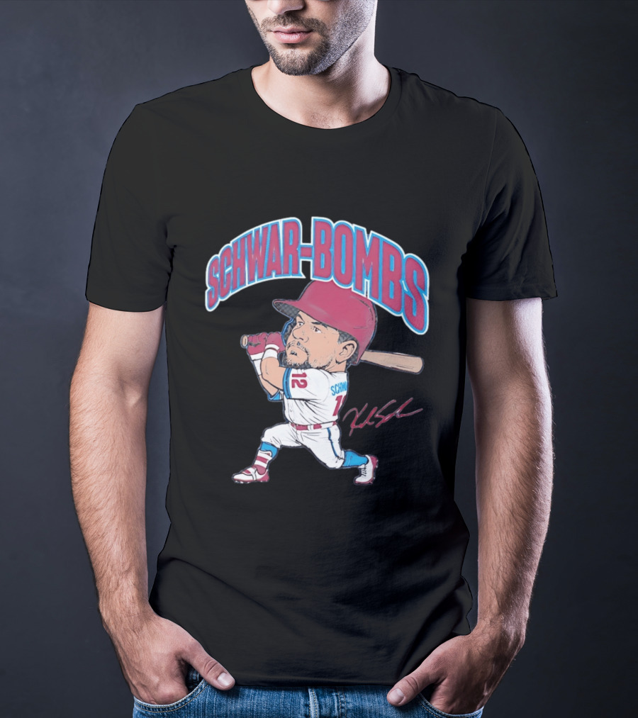 Philadelphia Phillies Kyle Schwarber Schwar Bombs Major League Baseball T-Shirt