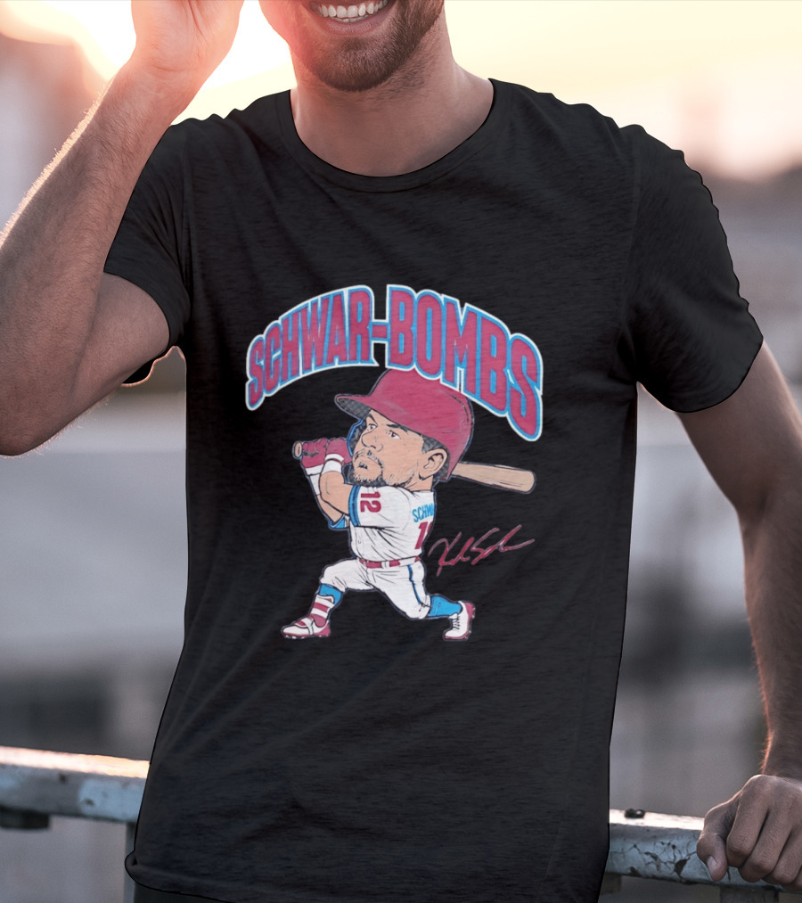 Philadelphia Phillies Kyle Schwarber Schwar Bombs Major League Baseball T-Shirt