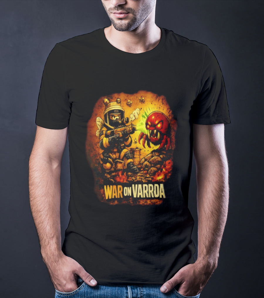 War On Varroa Beekeeper Tactical Combat Against Varroa Mite T-Shirt