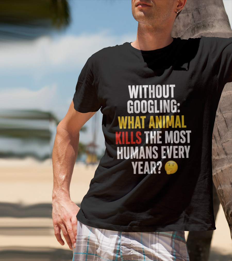Without Googling What Animal Kills The Most Humans Every Year Emoji Challenge T-Shirt