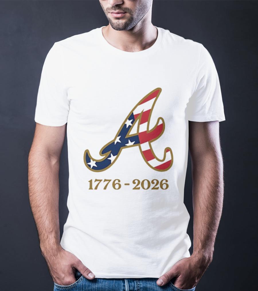 Atlanta Braves 1776 2026 250th Fourth Of July Celebration T-Shirt