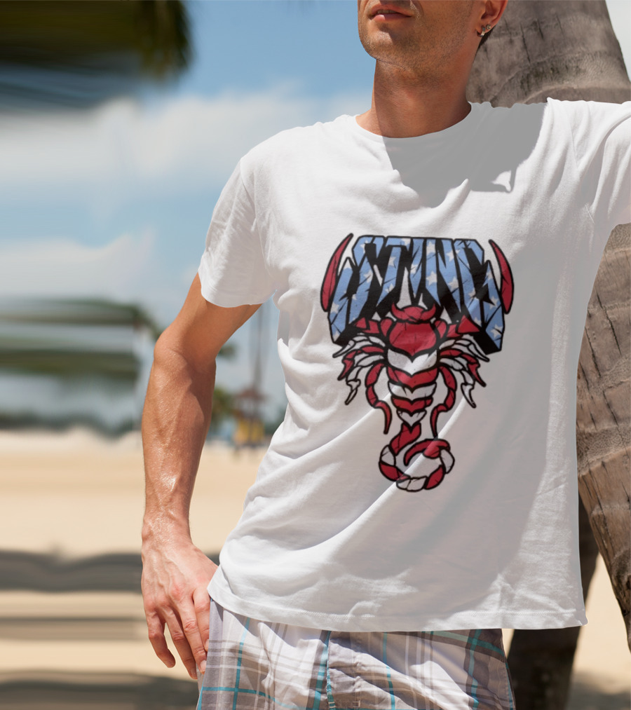 Sting 4th Of July American Flag Scorpion Polyester T-Shirt