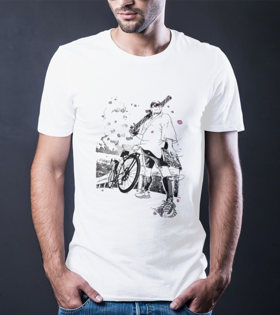 Ten O Majin Obama Henro Run Samurai Bicycle Adventure T-Shirt