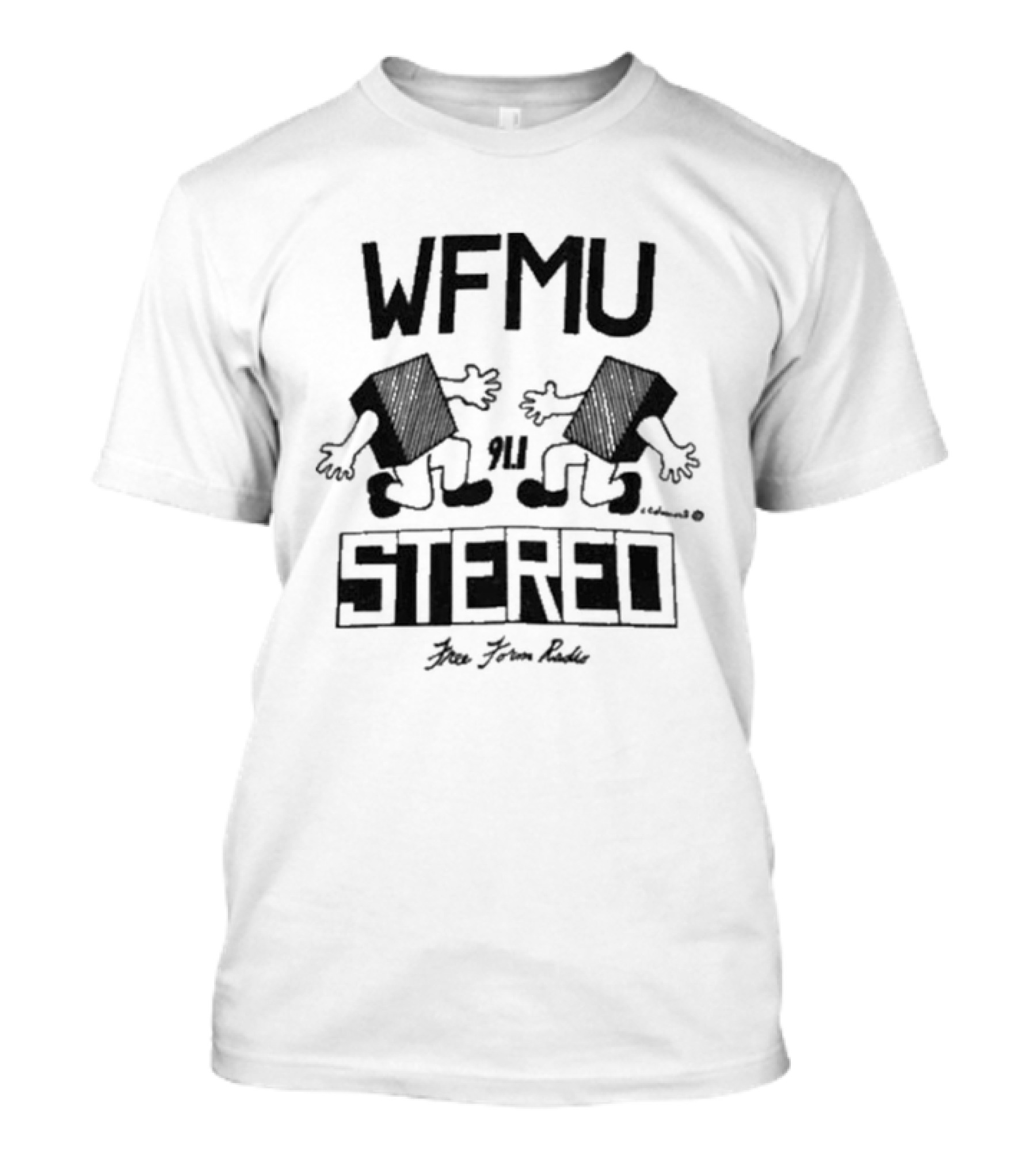 WFMU Radio Blockheads Ringer Stereo Live Freeform Radio T-Shirt