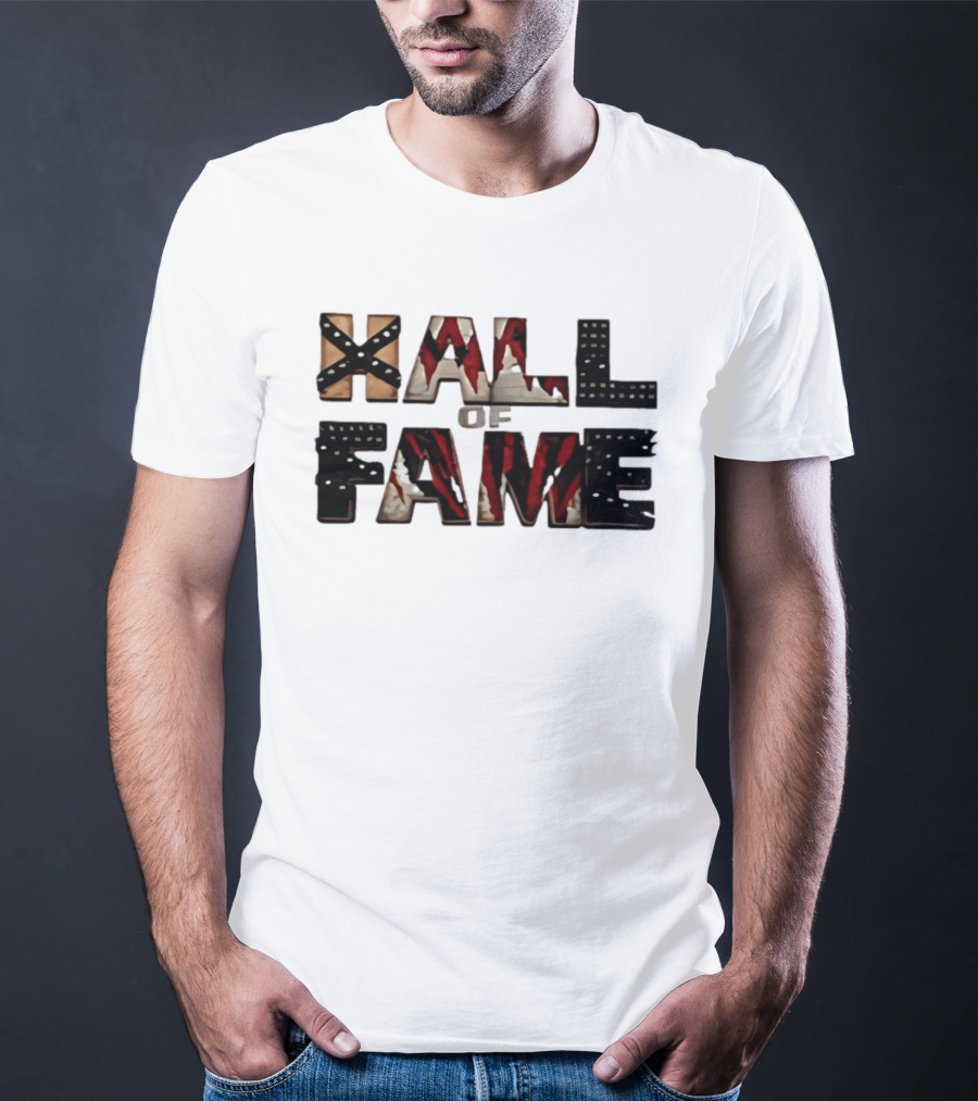Hall Of Fame Horror Themed Letters With Blood Splatter T-Shirt