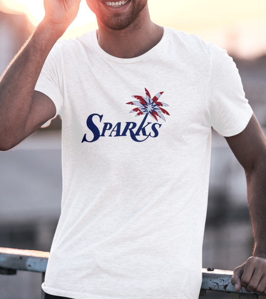 Los Angeles Sparks Stars Stripes Palm Tree Flag T-Shirt