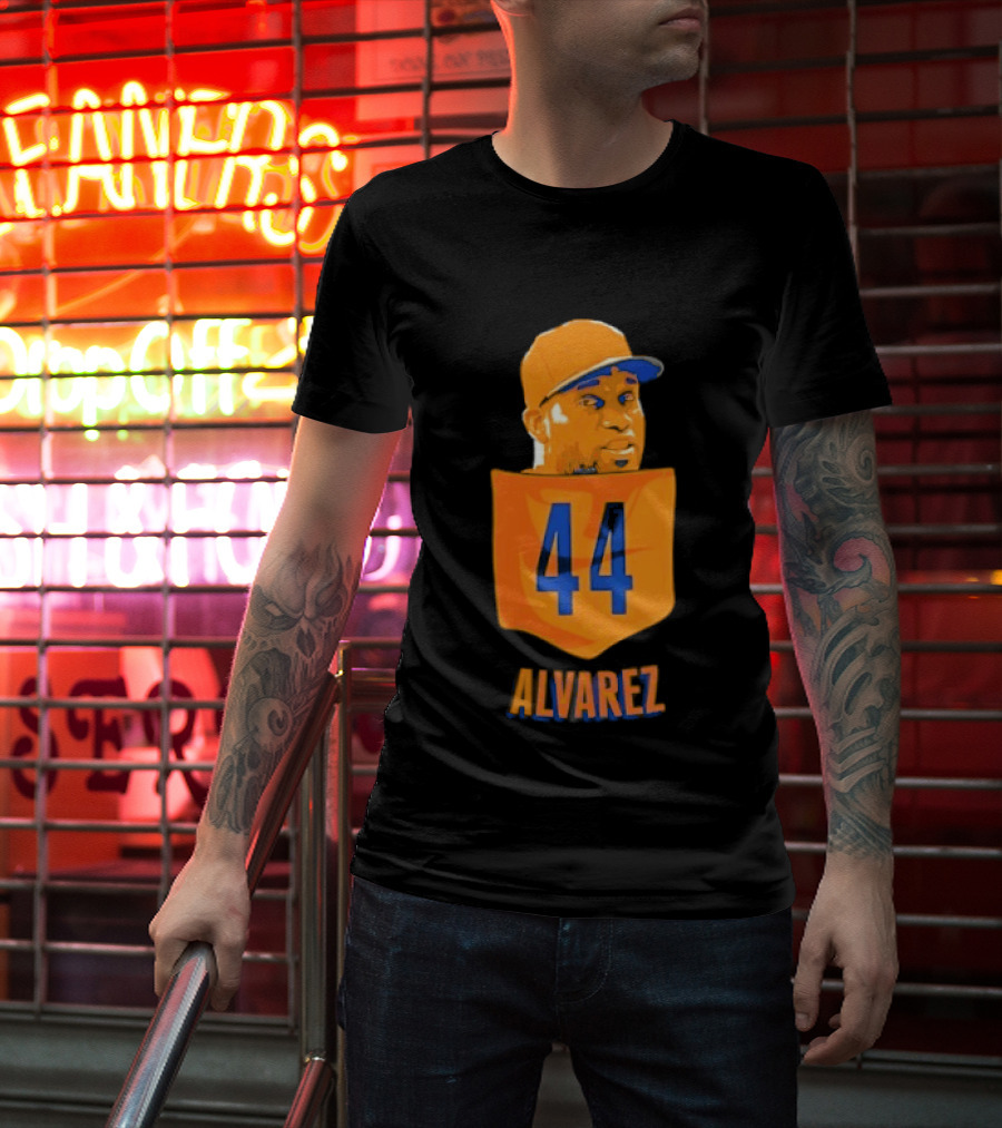 Yordan Alvarez 44 Houston Astros Baseball MLB Pocket Player T-Shirt