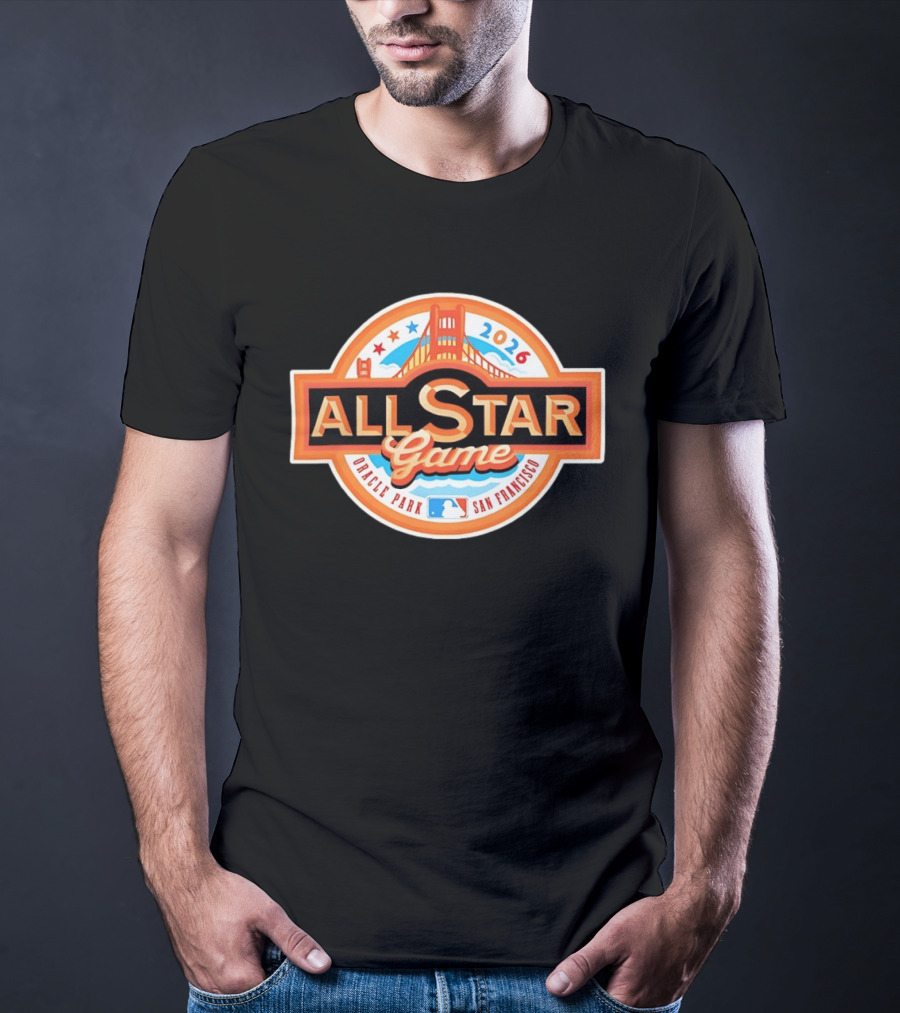 2026 MLB All Star Game Oracle Park San Francisco Golden Gate Bridge T-Shirt
