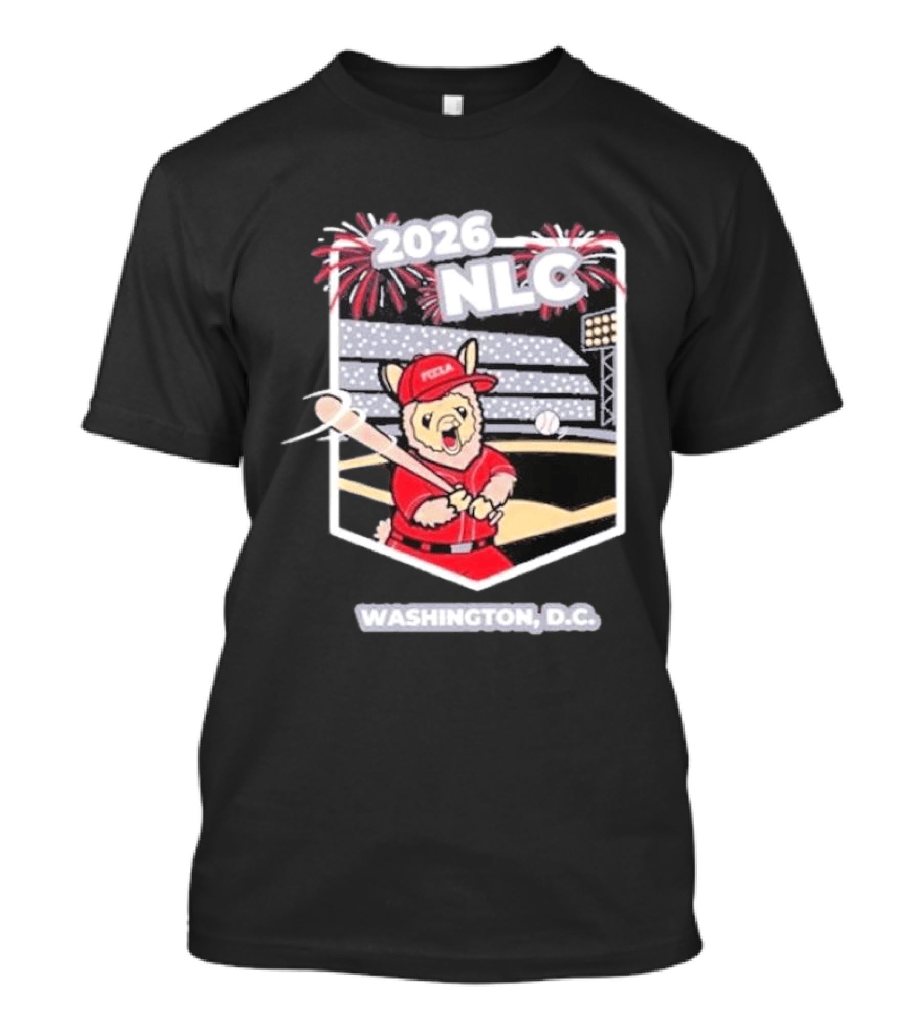 2026 NLC Baseball Llama Stadium Washington DC T-Shirt