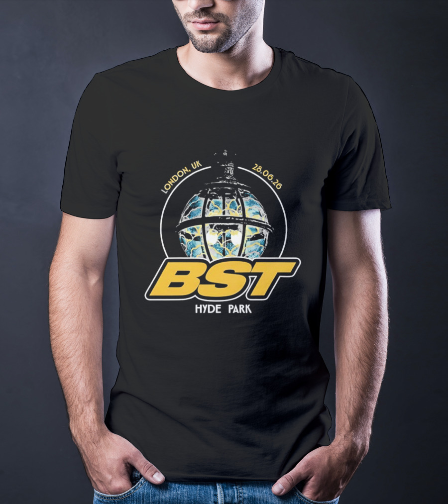 BST Hyde Park Festival London UK 28 June 2026 Globe Design Ateez Event T-Shirt