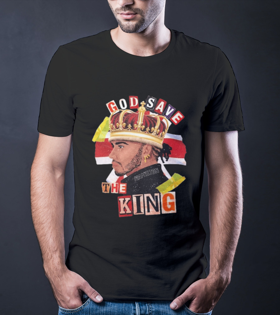 God Save The King Lewis Hamilton Crowned British Champion T-Shirt